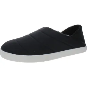 Mens Faux Fur Manmade Slide Slippers Outdoor Event Trendy Footwear Design