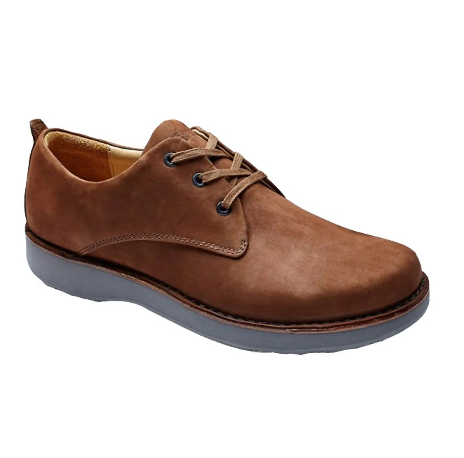 Cushioned Oxfords Smooth Form All Day Worker Men's Free Derby Shoes In Brown Nubuck