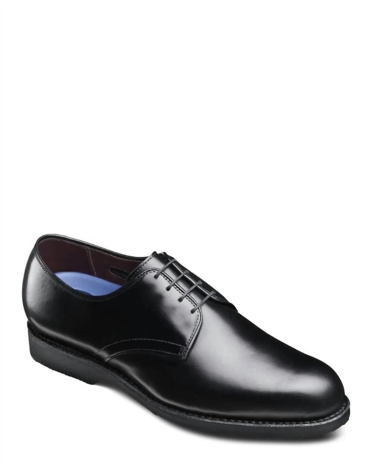 Comfortable leather Smooth Form Tailoring Fan Men's Lax Oxford Shoes In Black
