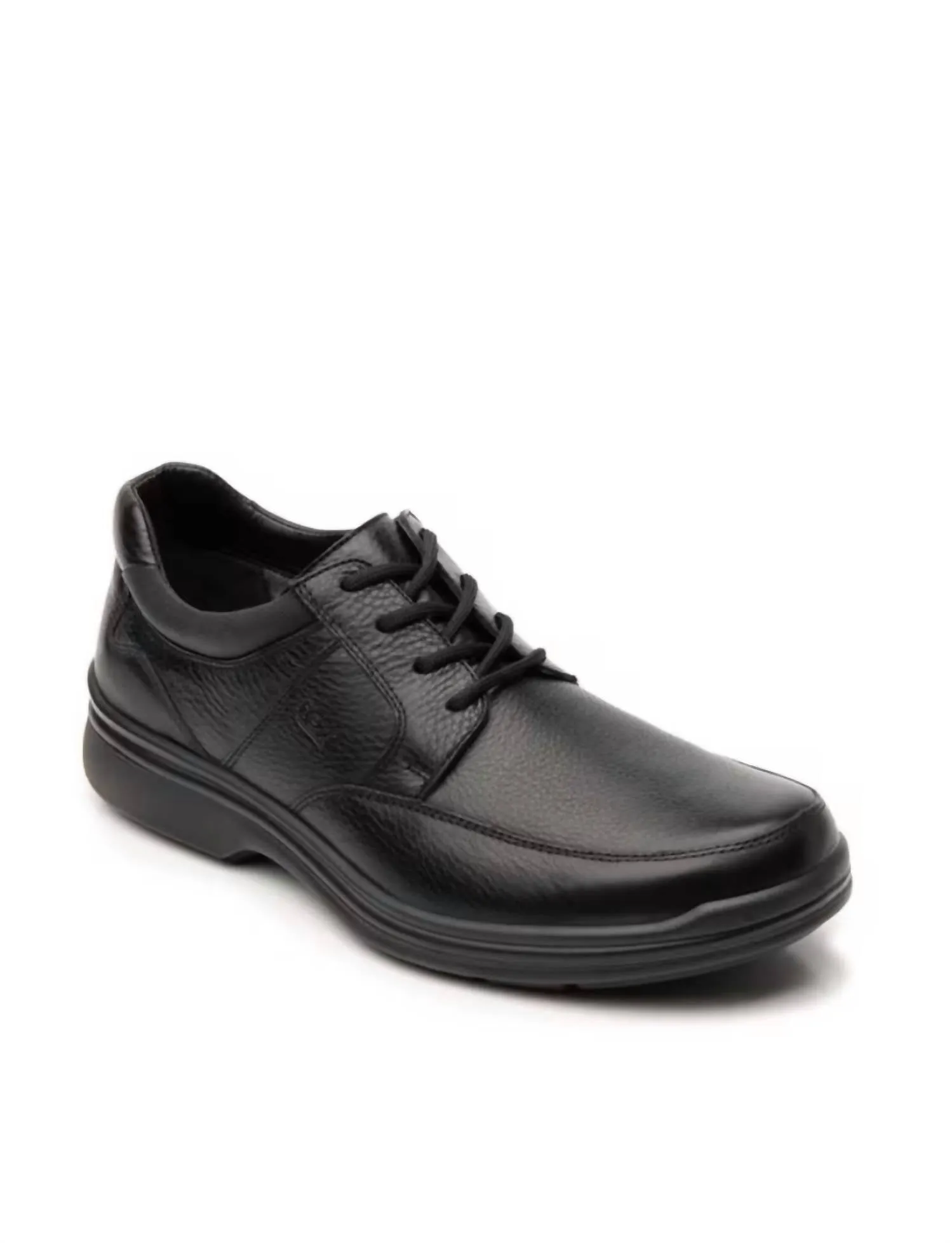 Men's Leather Oxford Shoe In Black Durable Make Urban Executive Polished Look Event Look