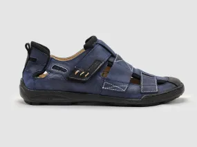 Holiday Time Men's Leather Sandals In Blue