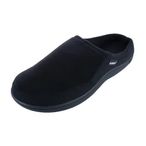 Men's Microterry and Waffle Travis Hoodback Slipper Toe Post Design