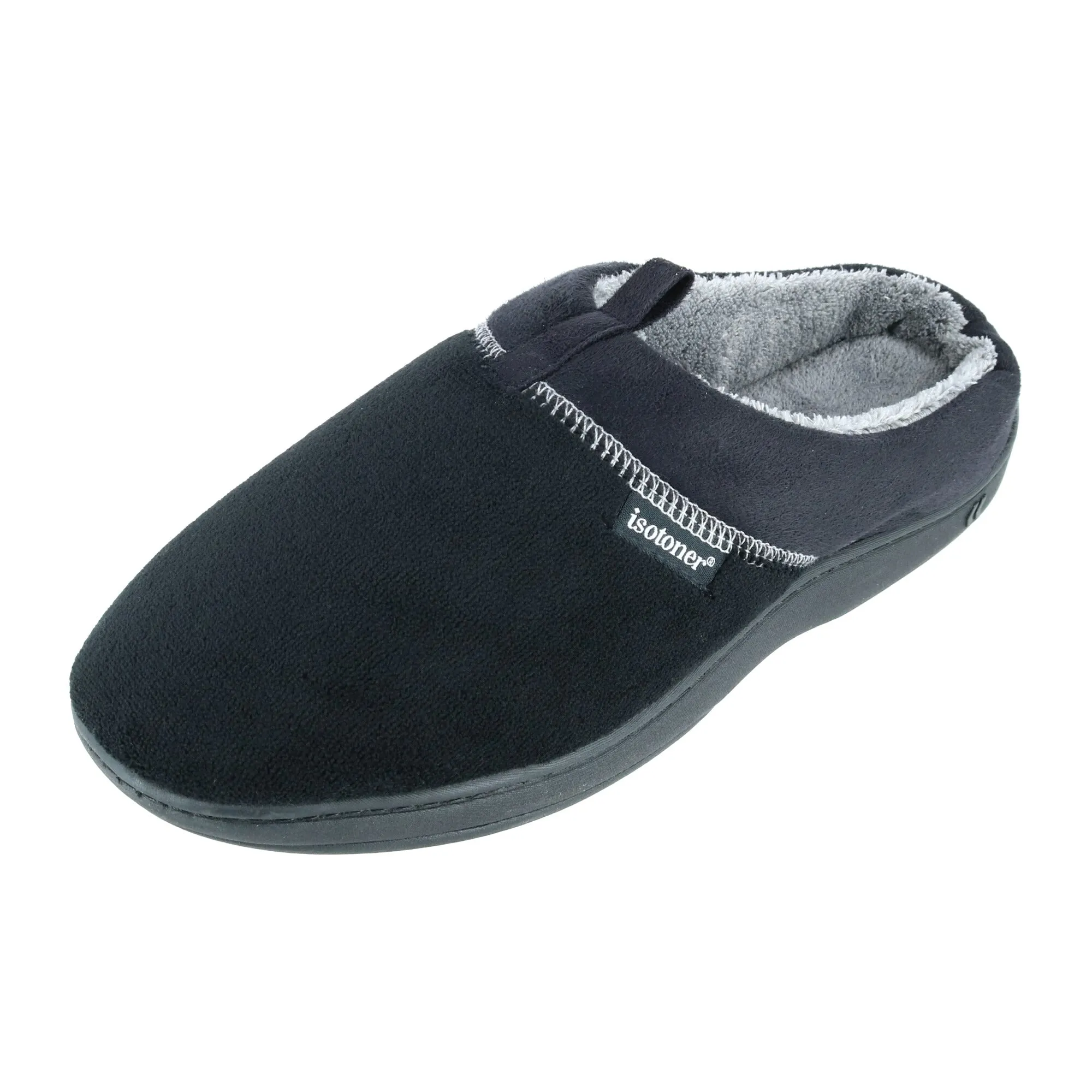 Hot Day Casual Comfort Men's Microterry Jared Hoodback Slippers