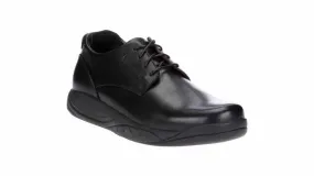 Men's Milan Shoes In Black Cushioned Support Business Travel Smart Look Oxfords