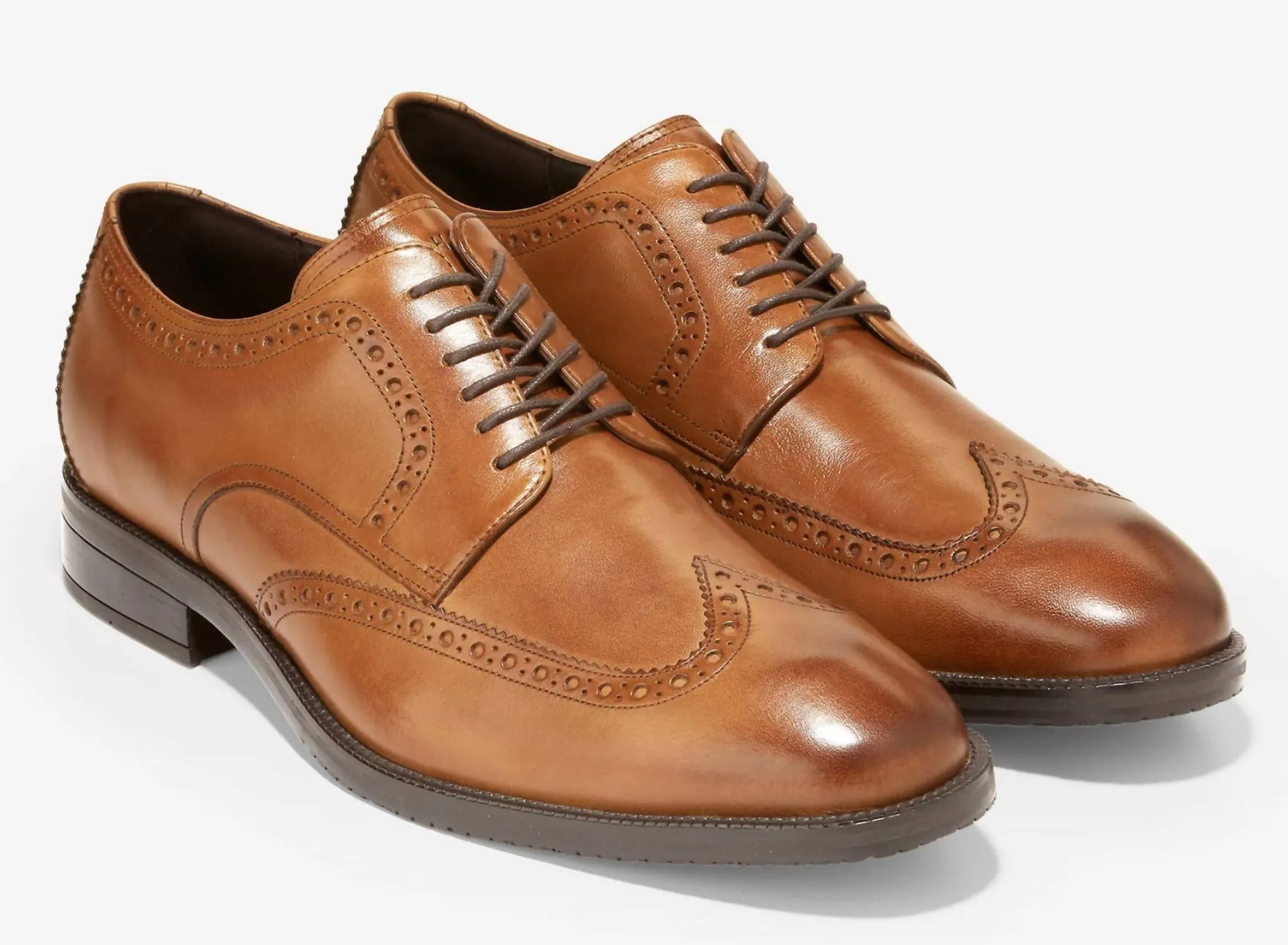 Custom Oxfords All Weather Comfort Men's Modern Essentials Wingtip Oxford In British Tan