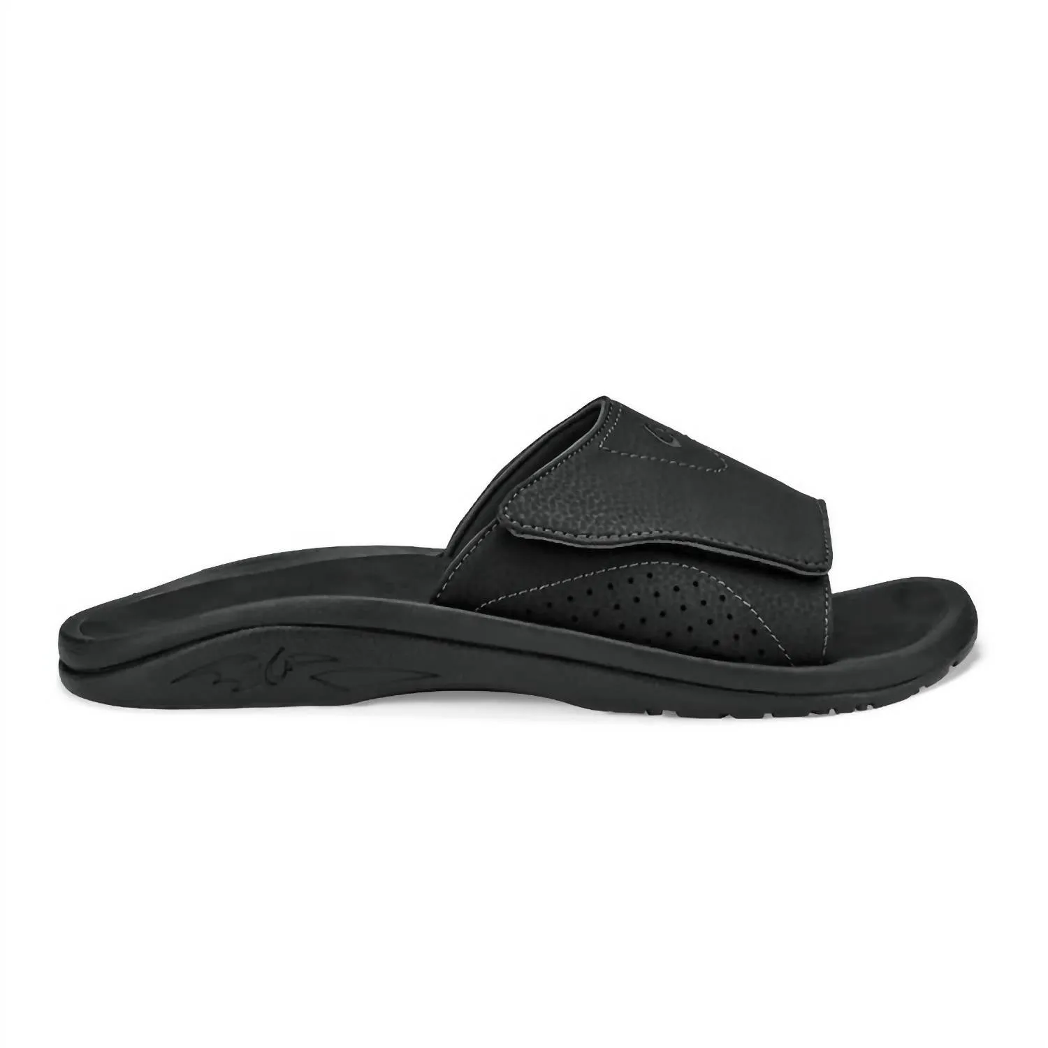 Wedge Sole Men??S Nalu Versatile Slide Sandals In Black/black