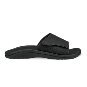 Closed Toe Comfortable Men??S Nalu Versatile Slide Sandals In Black/black