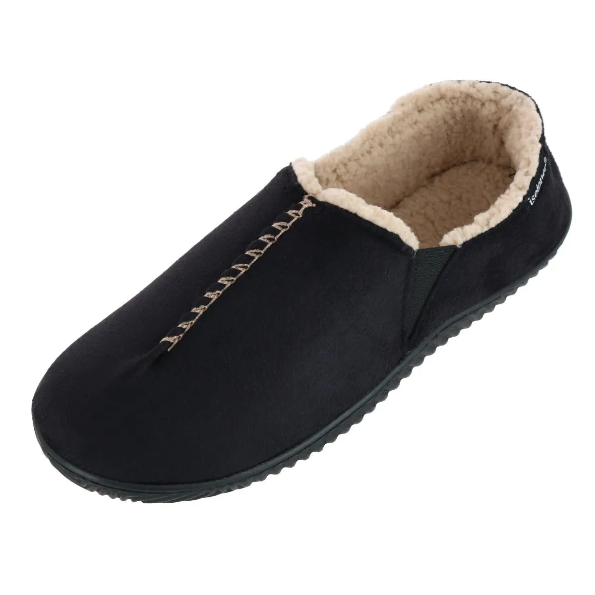 Men's Recycled Microsuede Liam Closed Back Slipper Minimalist Stretchable Straps