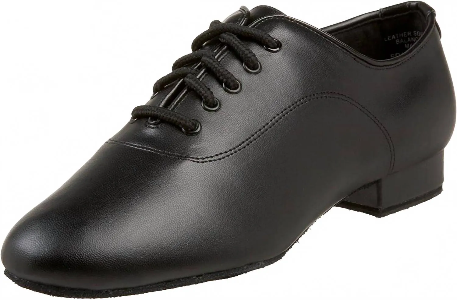 Men's Social Dance Shoe In Black Easy Walk Work Ease