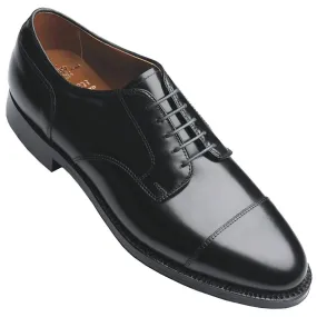 Men's Straight Tip Blucher Shoe In Black Walk Step