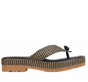 Minimal Weight Men's Sylver Thong Sandal In Black