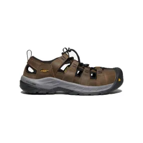 foldable Men's Utility Atlanta Cool Work Sandals In Cascade Brown/black