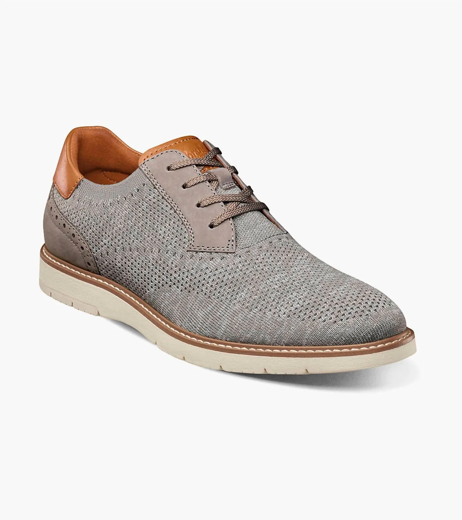 Men's Vibe Knit Oxford Shoes In Gray Premium Office Shoes