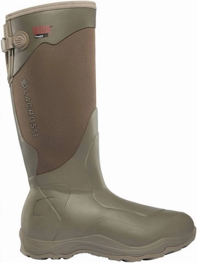 Mens Alpha Agility 17" Boots In Brown Comfort Lining Rainy Days