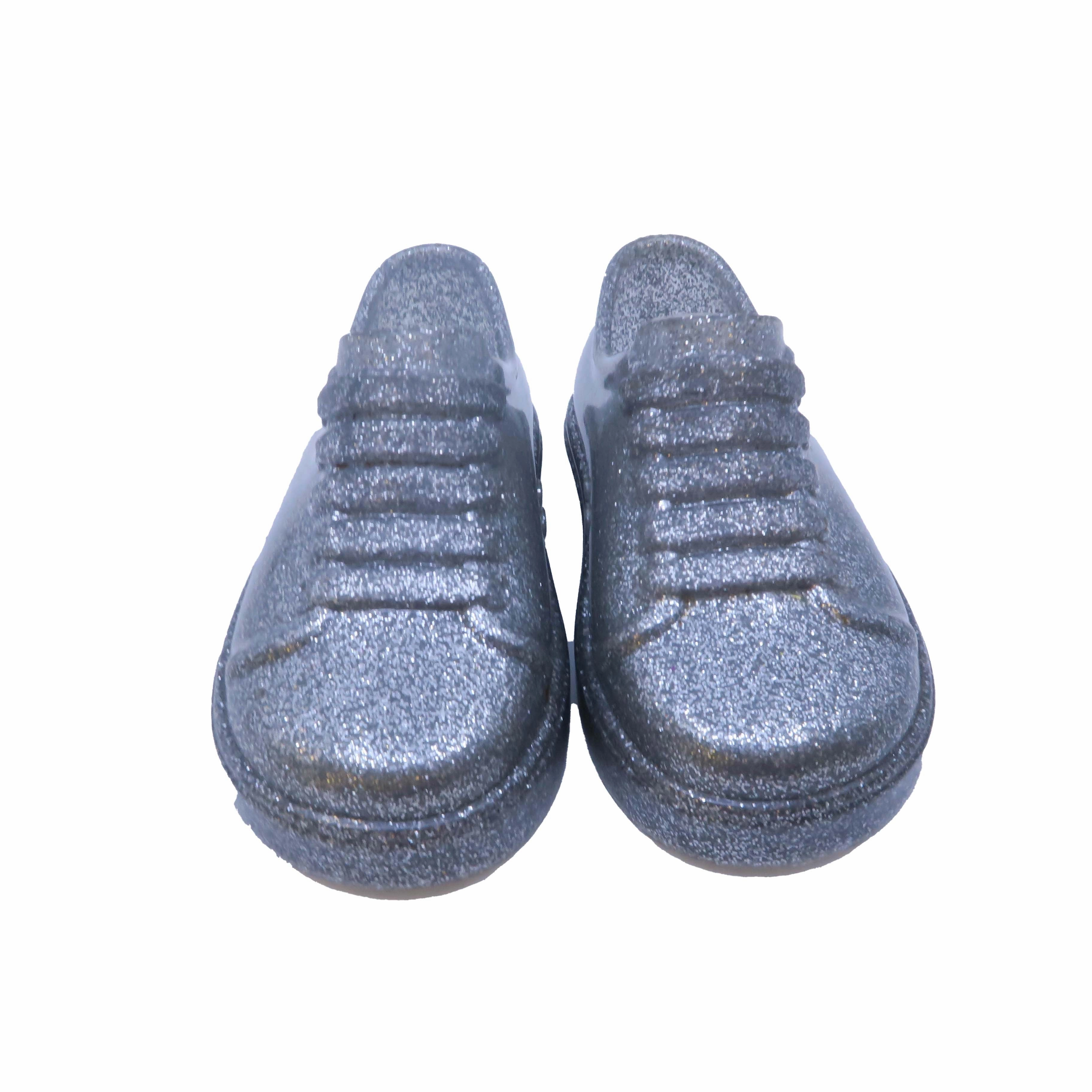 Wear Easy Park Jogger Mini Melissa Girls Silver Shoes