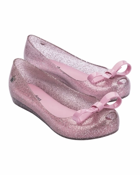Retro Tone Log Hike Mini Melissa Ultra Bow Ballerina Flat
