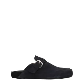 Wraparound Design Easy Posture Isabel Marant Leather Men's Slipper