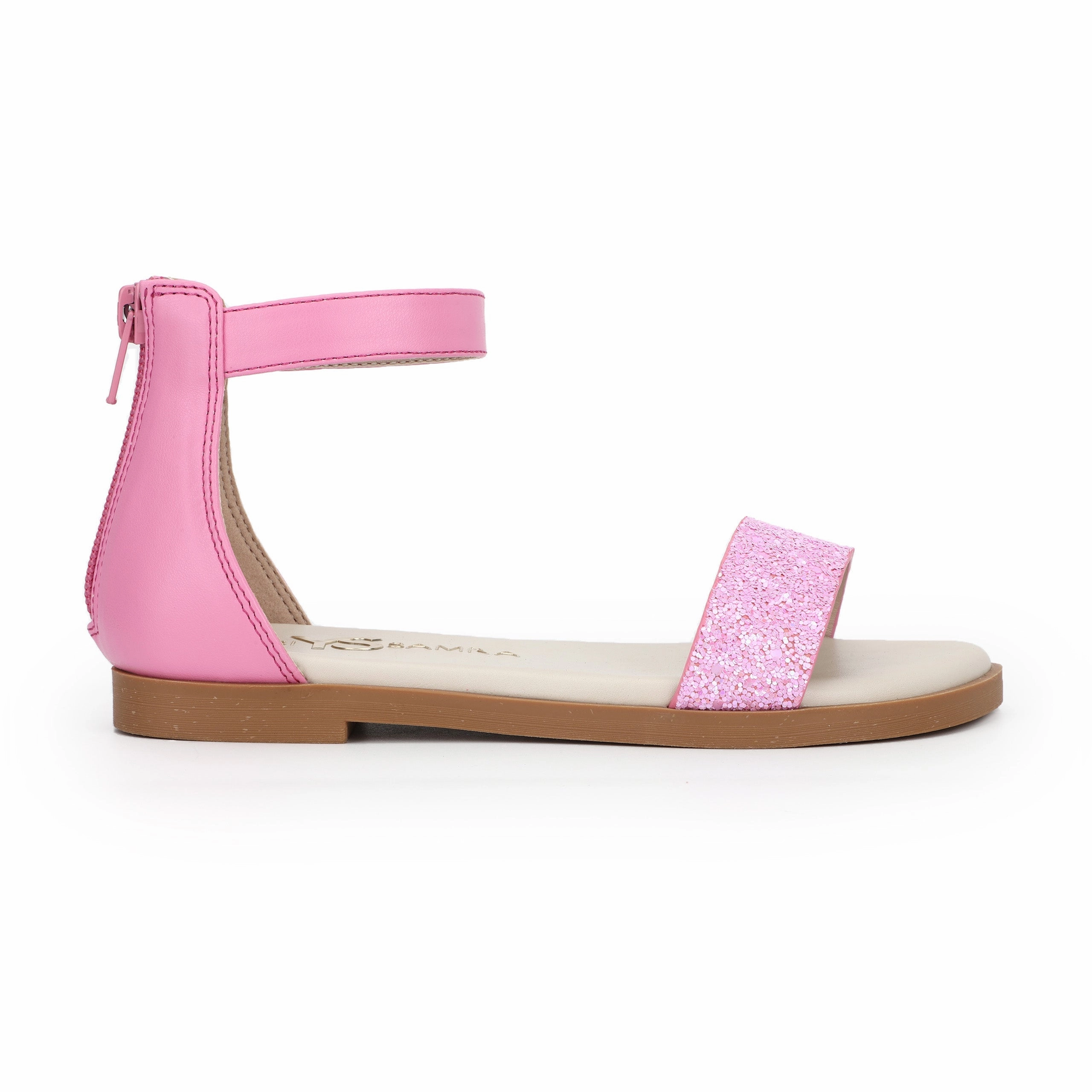 Cozy Feel Stitch Free Miss Cambelle Glitter Sandal in Pink - Kids