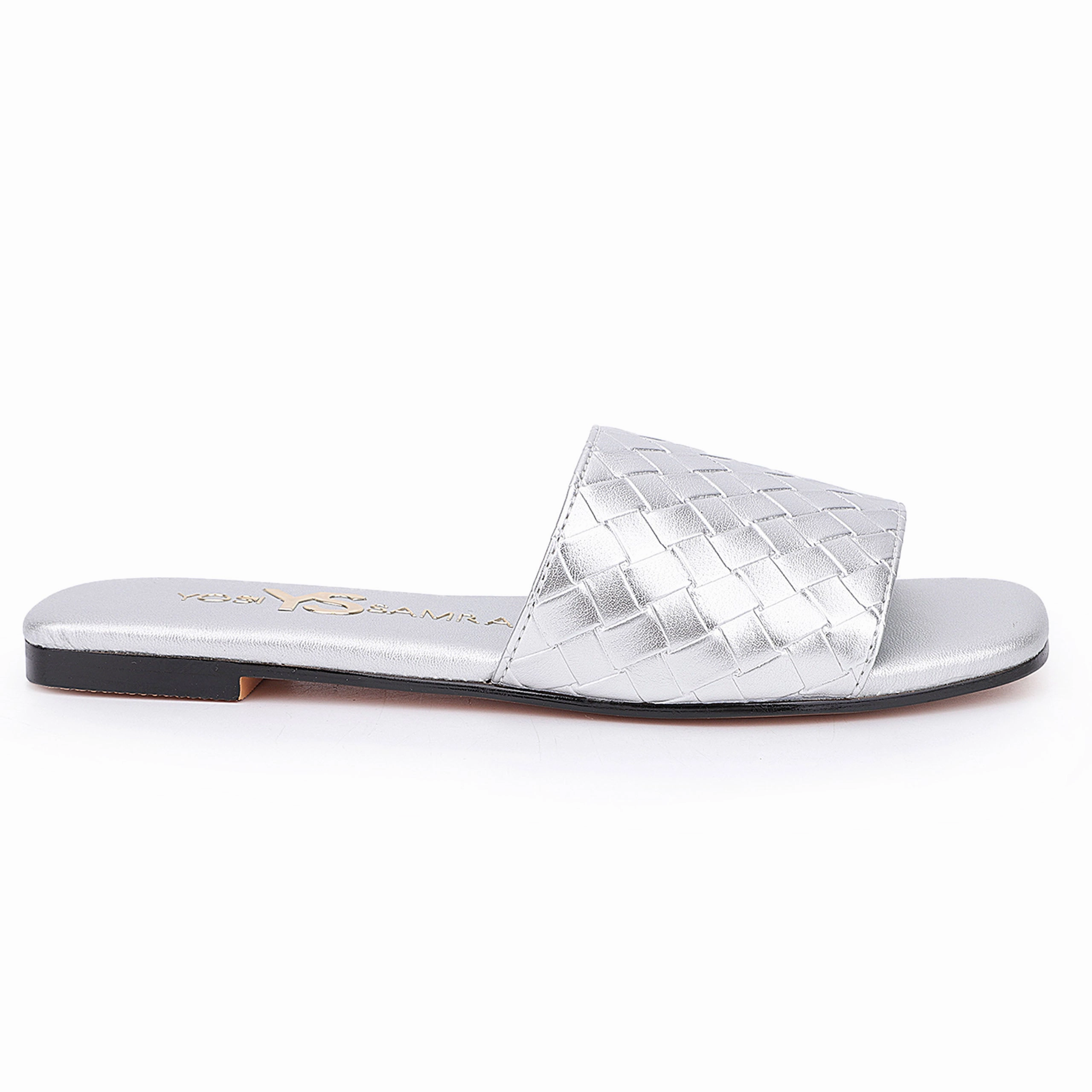 Miss Nathalie Slide in Silver - Kids Relaxing Sandals Street Day