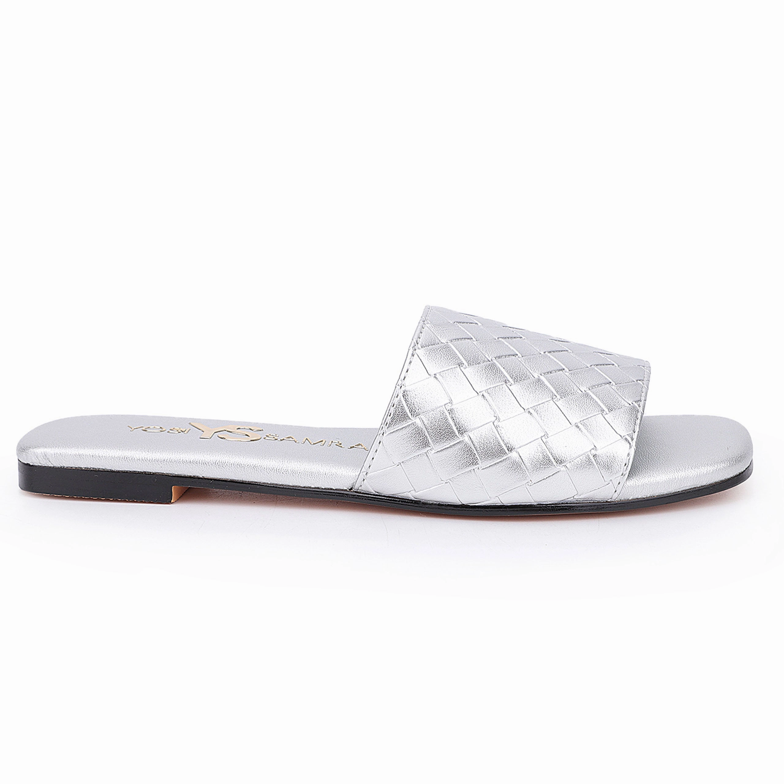 Miss Nathalie Slide in Silver - Kids All-Weather Footwear ethnic touch