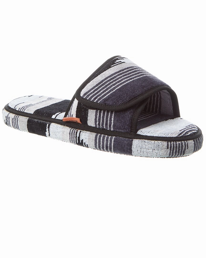 Missoni Home Clint Open Slipper Soft Upper Straps Comfort footbed