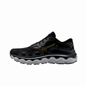 Mizuno Wave Horizon 7 Black / Grey  J1GC242604 Men's cushioned shoes hill running