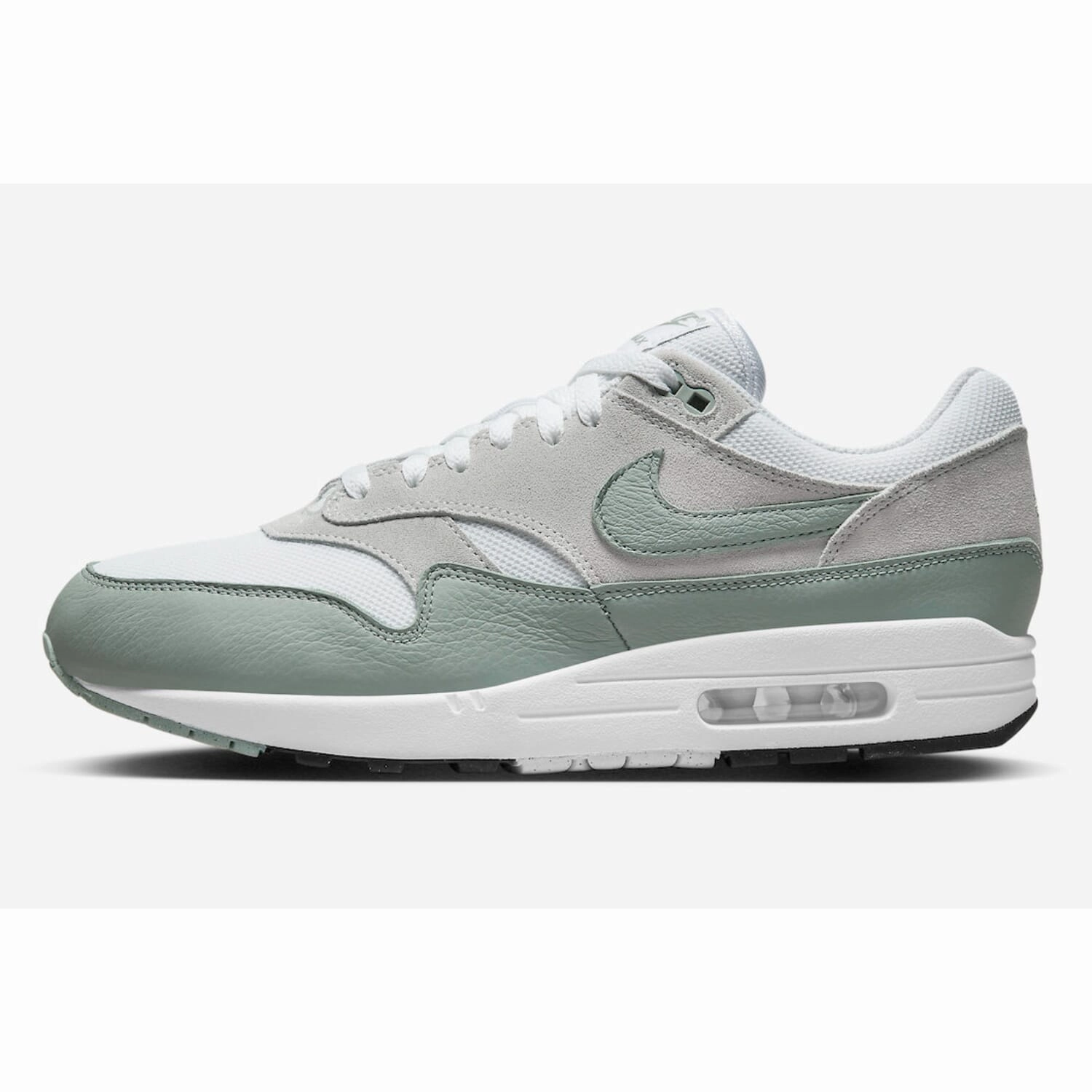 Nike Air Max 1 SC White/Mica Green-Photon Dust  DZ4549-100 Men's running with a removable insole
