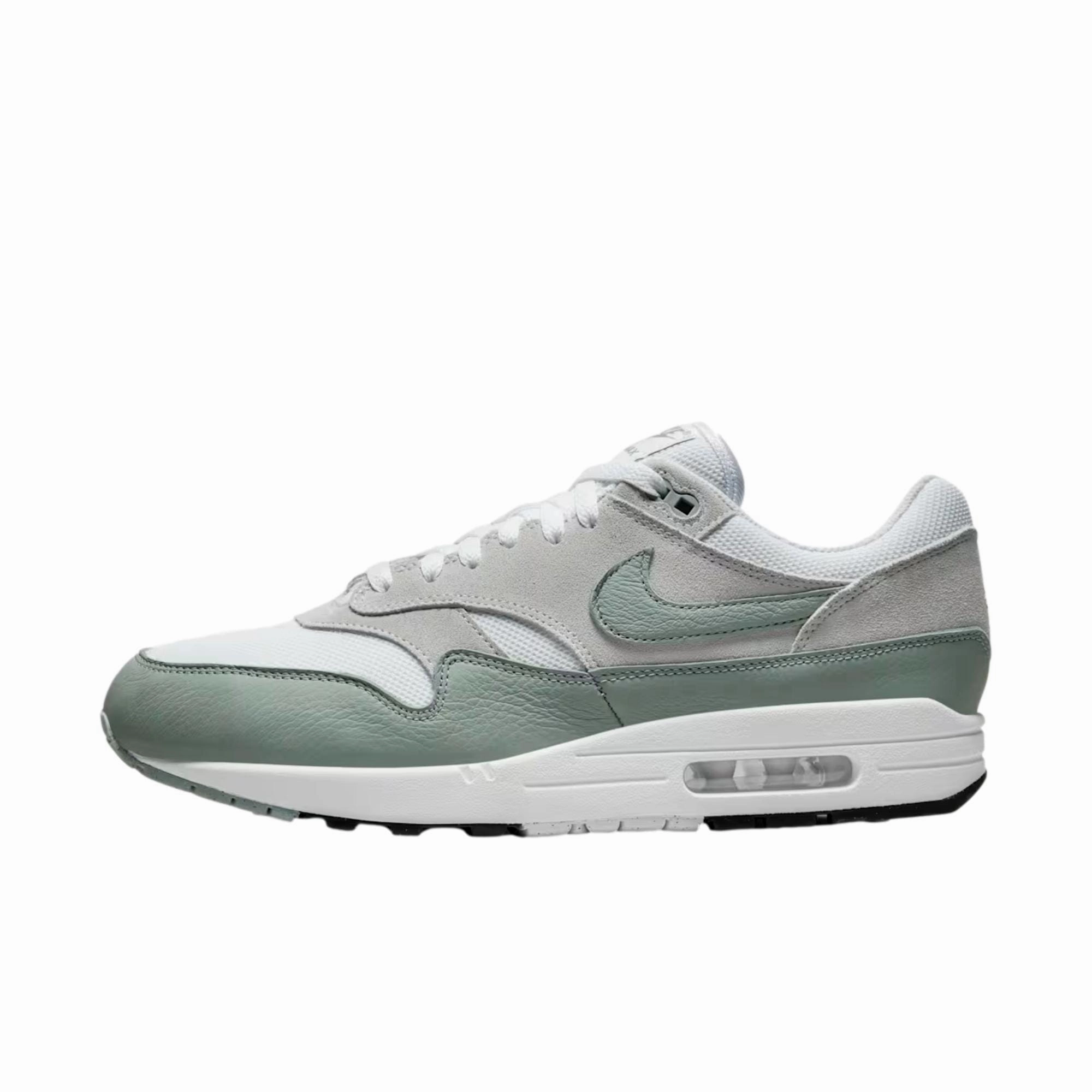 Nike Air Max 1 SC White/Mica Green-Photon Dust  DZ4549-100 Men's foam sole shoes shock - dispersing