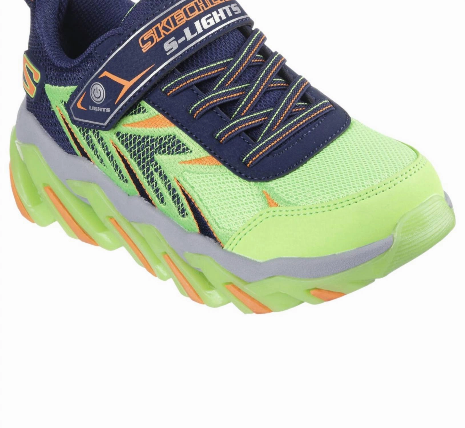 Agile Movement Boy's Mega Surge Sneakers In Lime Navy