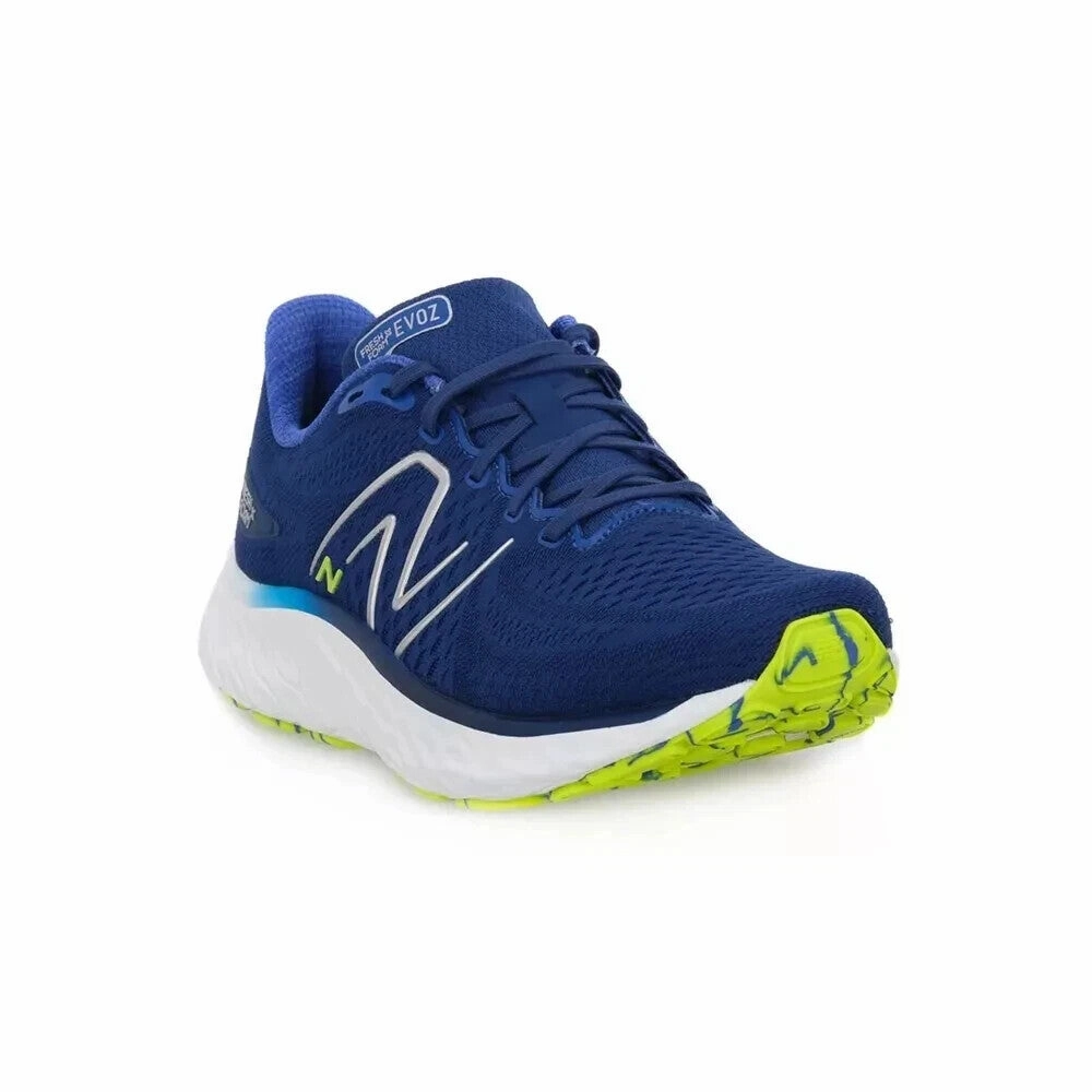 breathable leather shoes New Balance Fresh Foam X EVOZ v3 MEVOZCG3 Sneaker Mens Blue Running Shoes TF6951 (Blue,12)