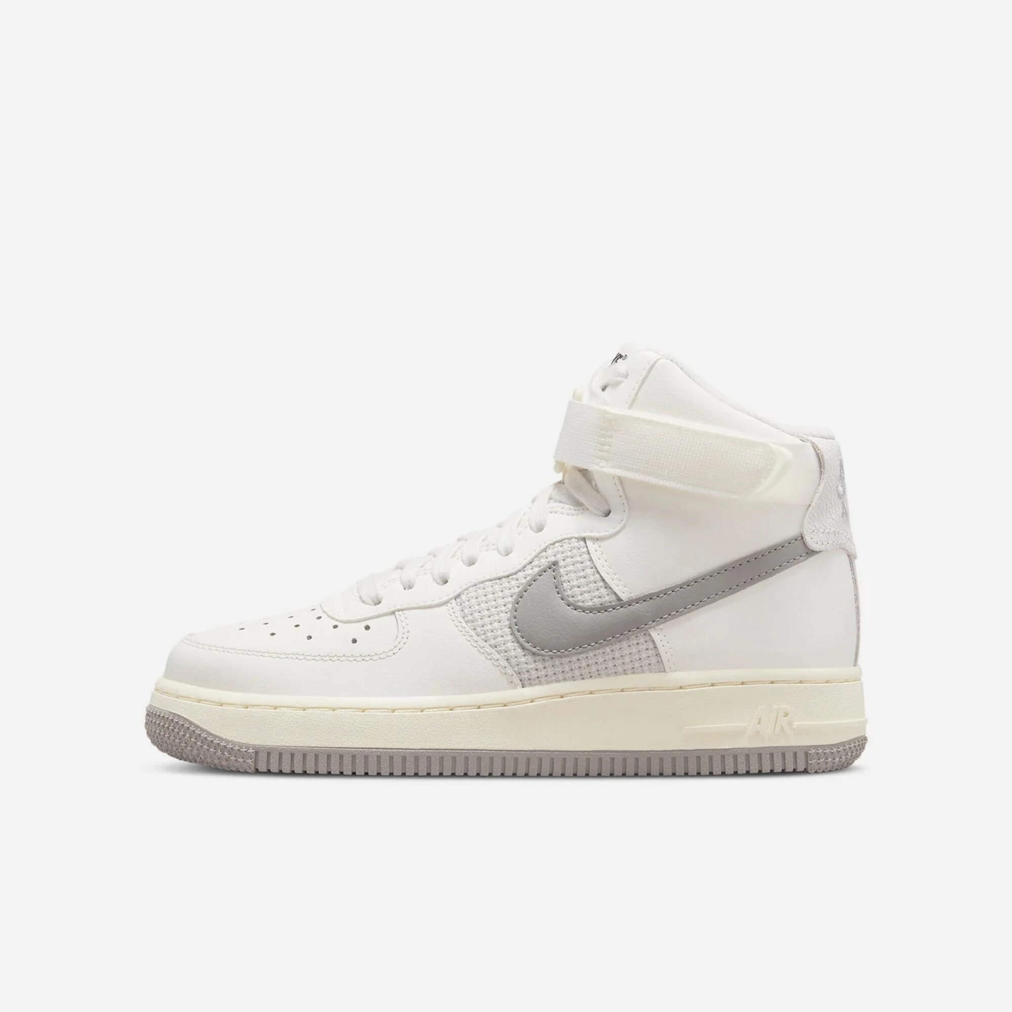 Nike Air Force 1 High LE Sail/Medium Grey-Light Bone  DV2236-100 Grade-School Active Zone Non Toxic Adhesives