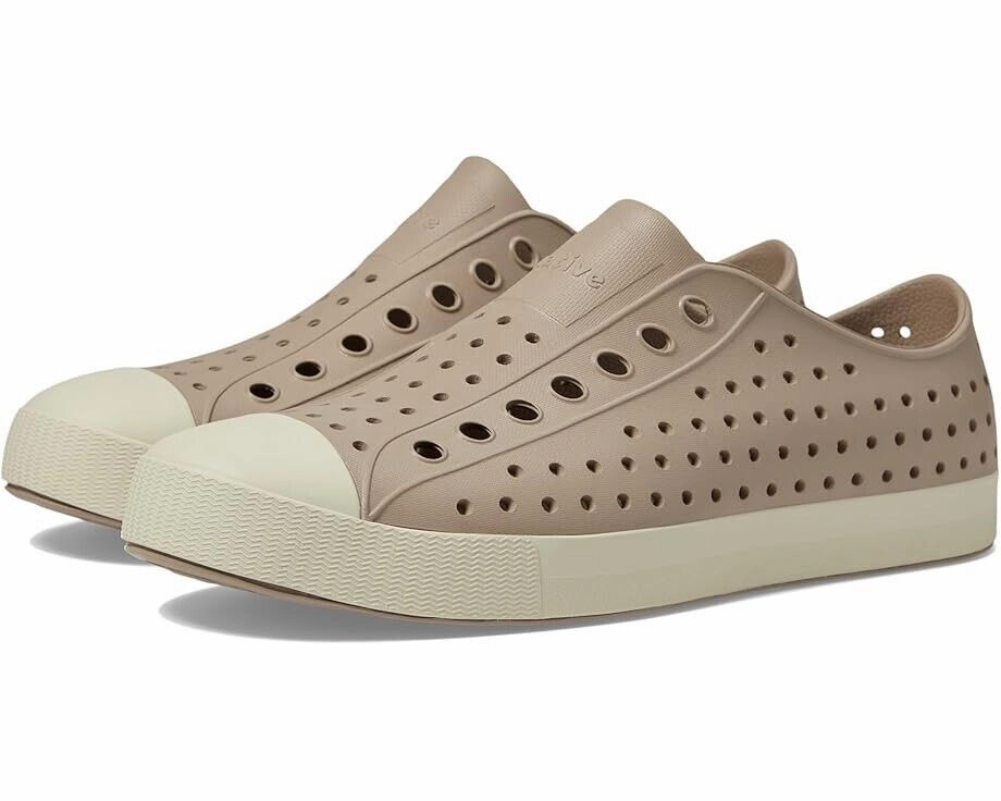 Native Shoes Jefferson Sneakers Unisex US 6 Brown Perforated Casual Shoes ZPO186 grass running shoes youth shoe appearance