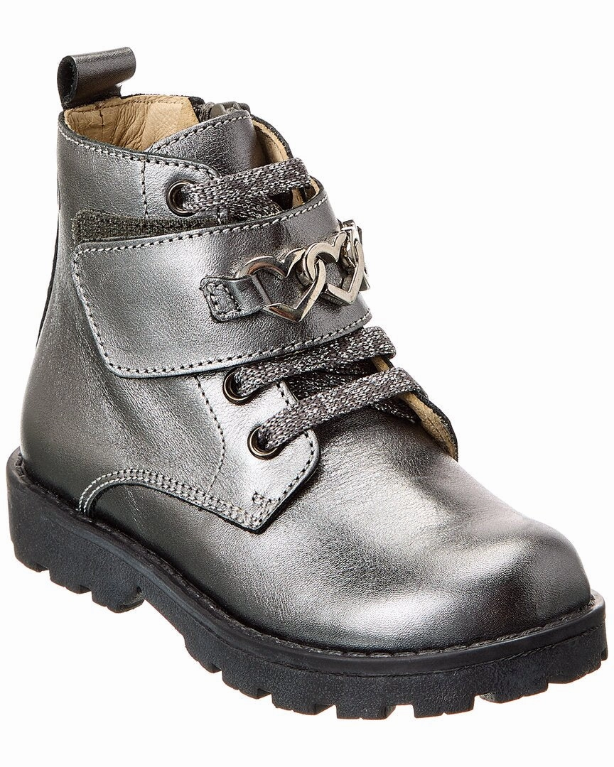 Naturino Emisy Leather Boot Rain Friendly Olive Tone