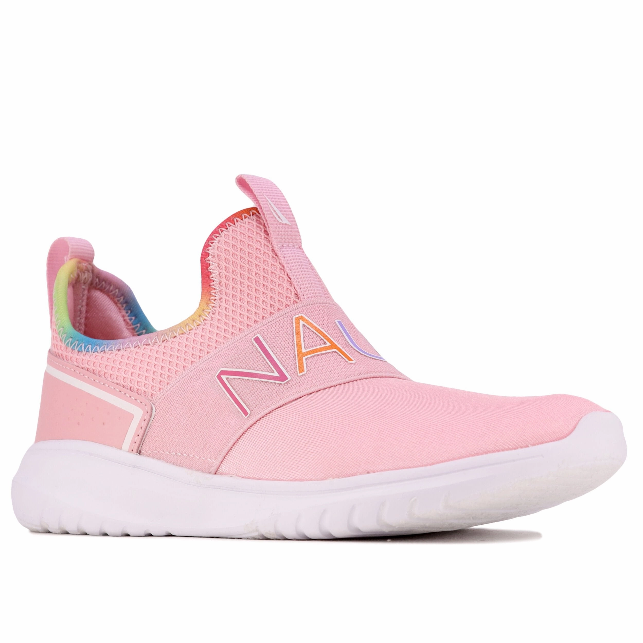 Nautica Girls' Logo-Strap Sneaker Smooth Surface Unisex Friendly Design