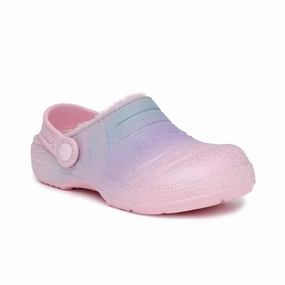 Tea Run City Life Nautica Girls' Rainbow Glitter Clog