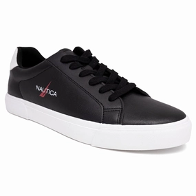 performance - enhanced shoes Nautica Mens Logo Lace-Up Sneaker
