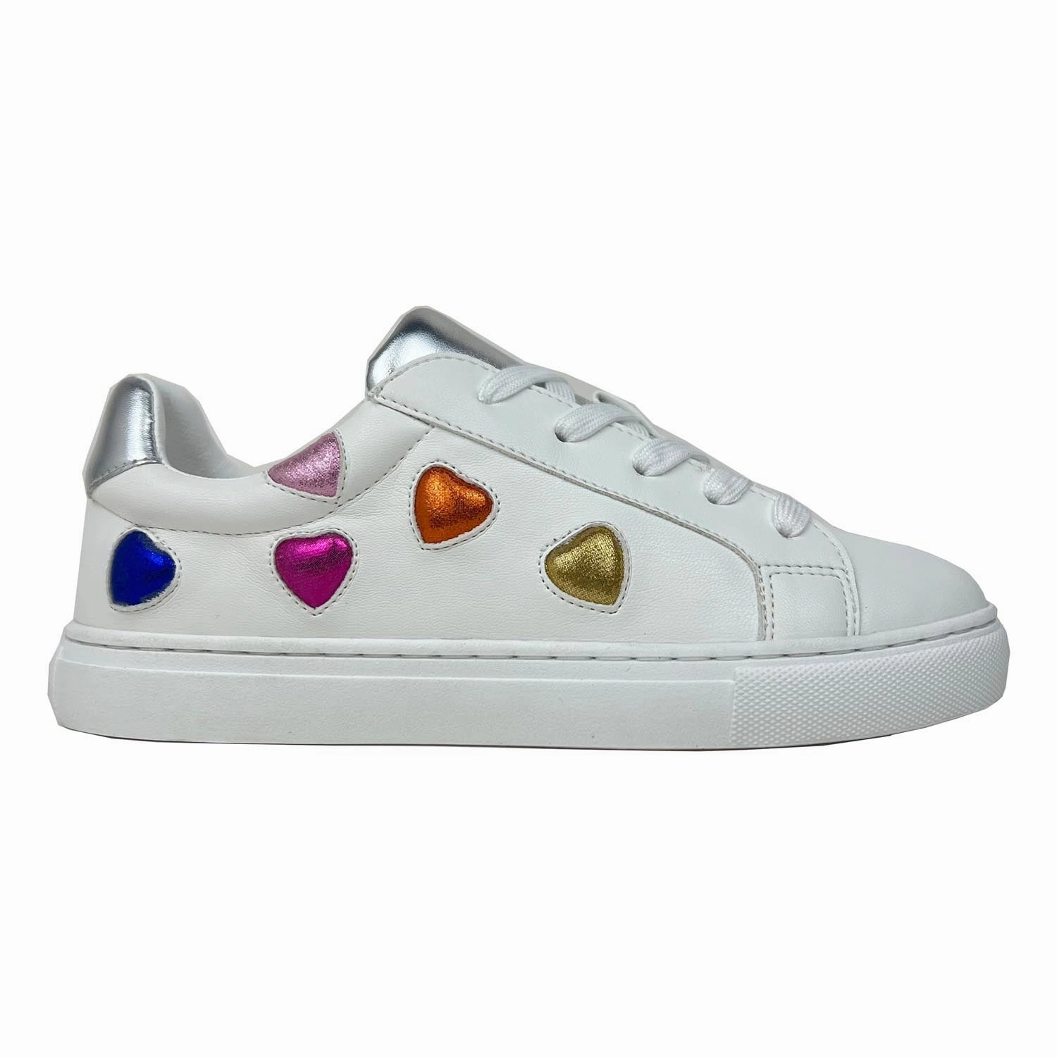 Coffee Run Miss Gaia Hearts Sneaker in Multicolor - Kids