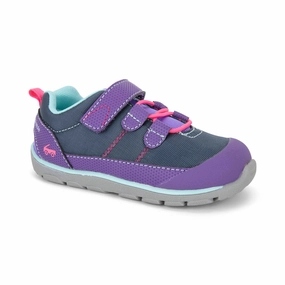 Steady Pace Casual Fit Kid's Girl Athletic Shoe In Summit Purple