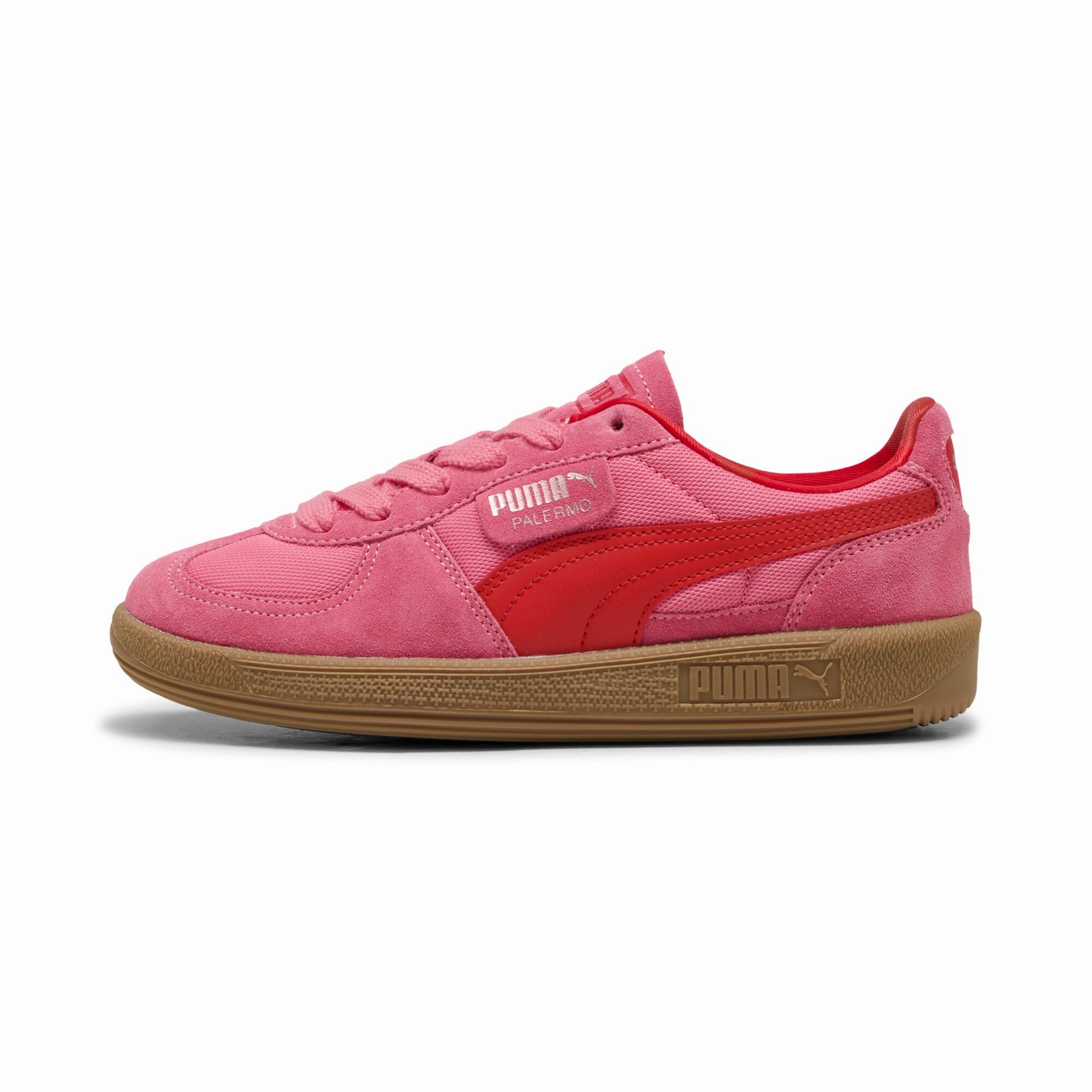 Mid Top Design Durable Build PUMA Big Kids' Girls' Palermo Love Sneakers