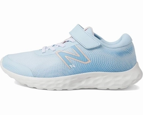Cross Training Optimized Lightweight Canvas New Balance 520v8 PA520SP8 Kids Girl's US 1 Blue Bungee Lace Running Shoe FZP586