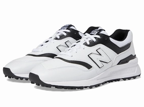 New Balance 997 Sl NBG997SWT Sneaker Men's White Black Lace Up Golf Shoes FD1039 half - size
