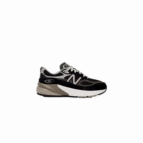 New Balance Fuelcell 990 V6 Black / Silver  GC990BK6 Grade-School Grip Control Stretch tongue
