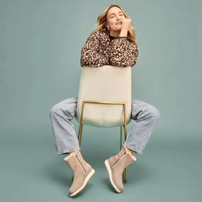 Bergen Natural Water Resistant Suede Boot Stable Support Snow Trekker Seamless Feel