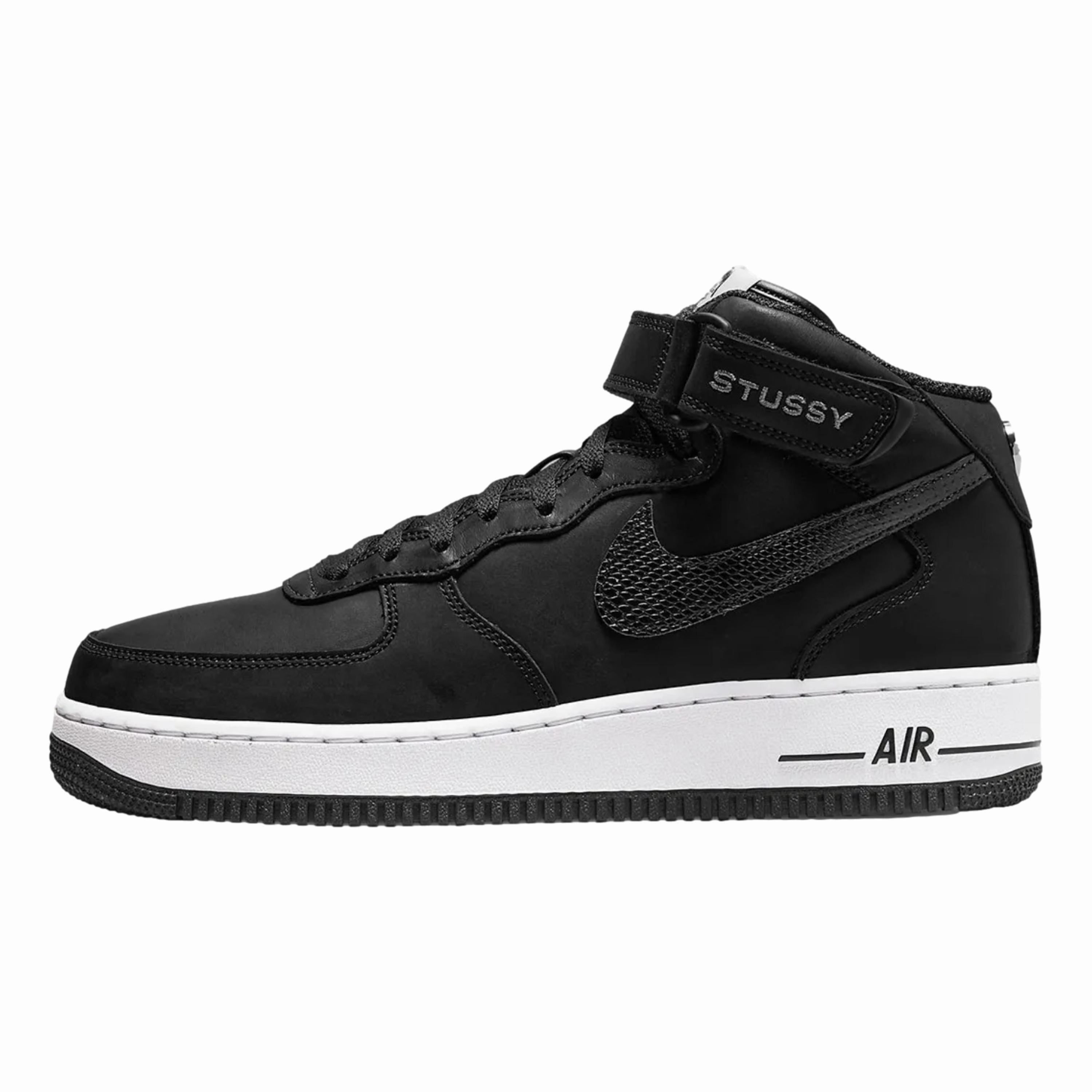 Nike Air Force 1 '07 Mid SP Black/Black-Black  DJ7840-001 Men's anti - slip outsole Distinctive