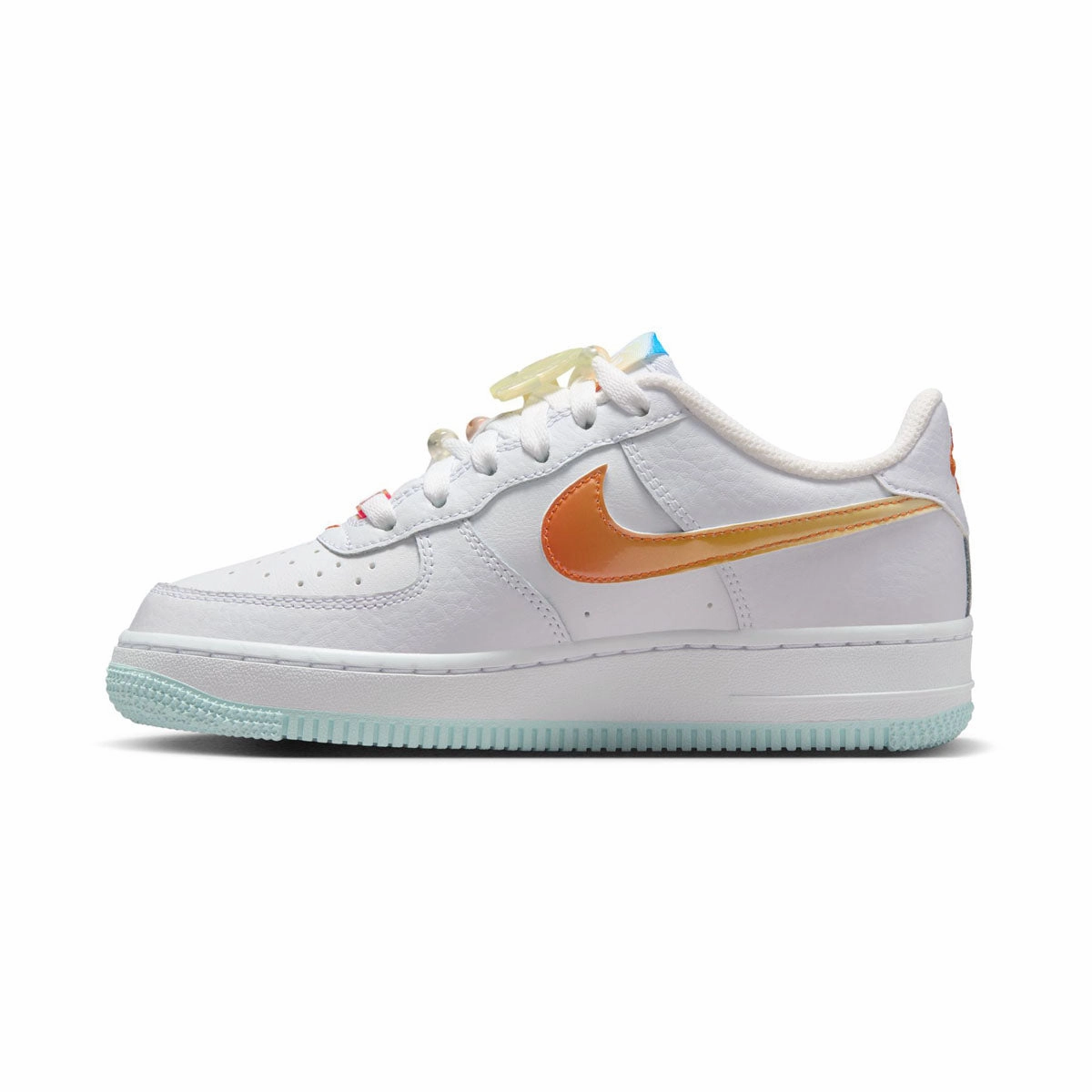 Versatile Style Nike Air Force 1 LV8 'White Glacier Blue Multicolor' Big Kids' Shoes
