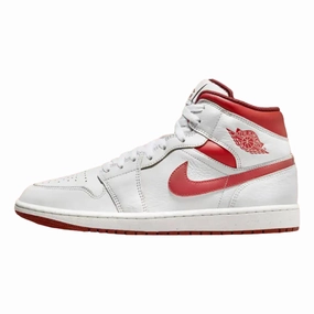 Hyperlock Heel Counter Temperature control Nike Air Jordan 1 Mid SE White/Lobster-Dune Red-Sail  FJ3464-160 Grade-School