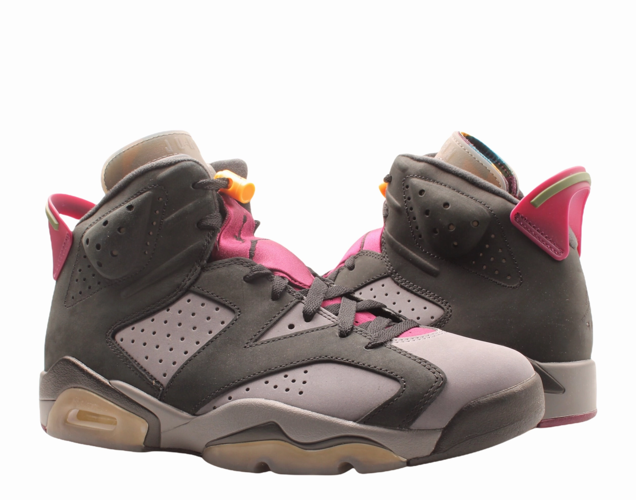 Rugged Design Low Top Nike Air Jordan 6 Retro Black/Bordeaux Men's Basketball Shoes CT8529-063