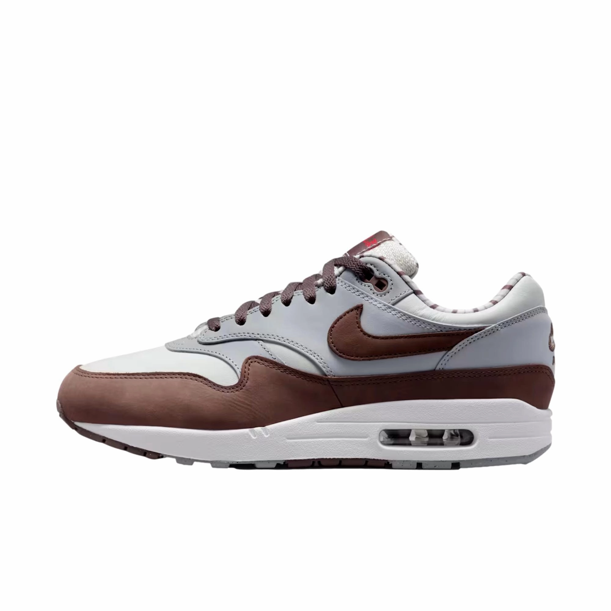 Nike Air Max 1 Premium Summit White/Plum Eclipse  FB8916-100 Men's bold - patterns - style shoes asphalt running footwear