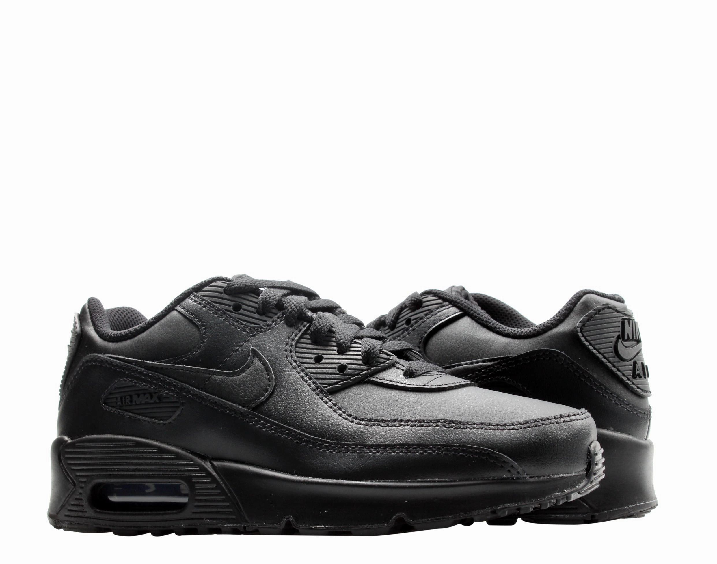 Nike Air Max 90 Leather (GS) Big Kids Running Shoes Comfortable Use Natural Movement