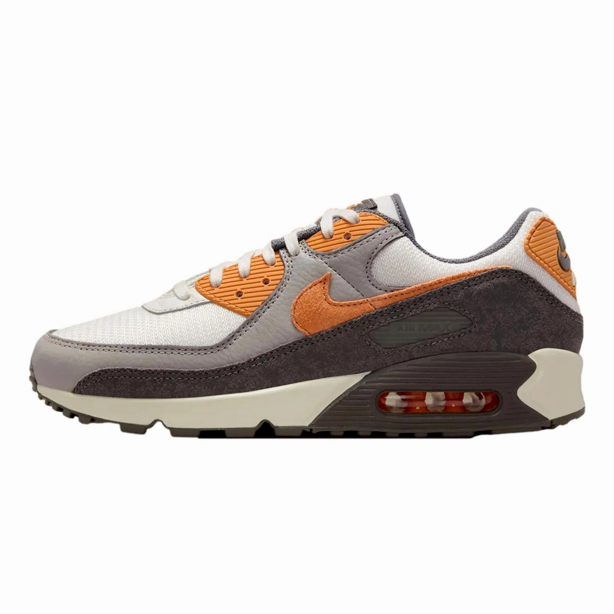 triathlete shoes Breathable Outsole Nike Air Max 90 Premium Flat Pewter / Copper Moon  IB7467-029 Men's